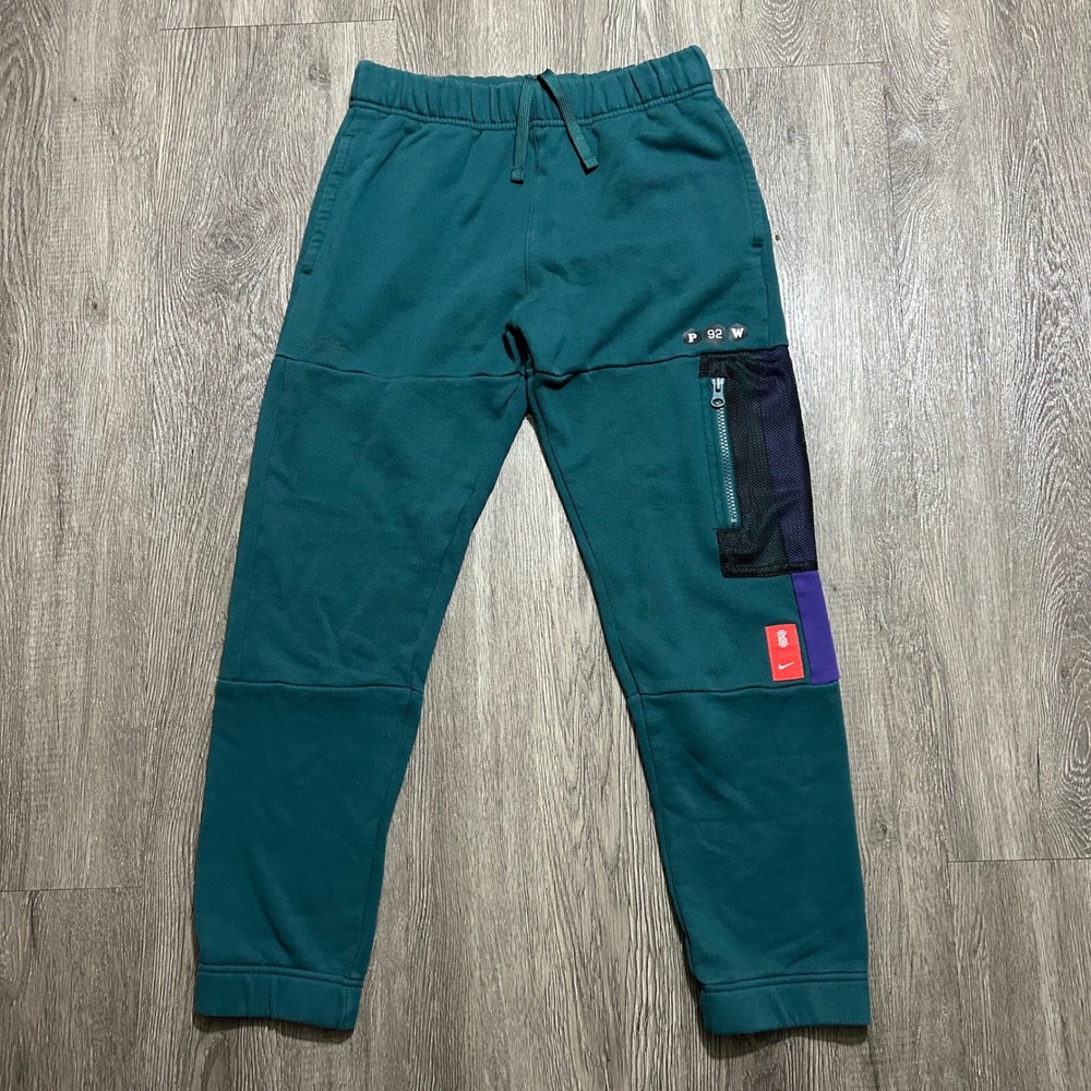 Nike Kyrie Irving Joggers Large Green Basketball Fleece Sweatpants Boys YOUTH - Picture 7 of 10